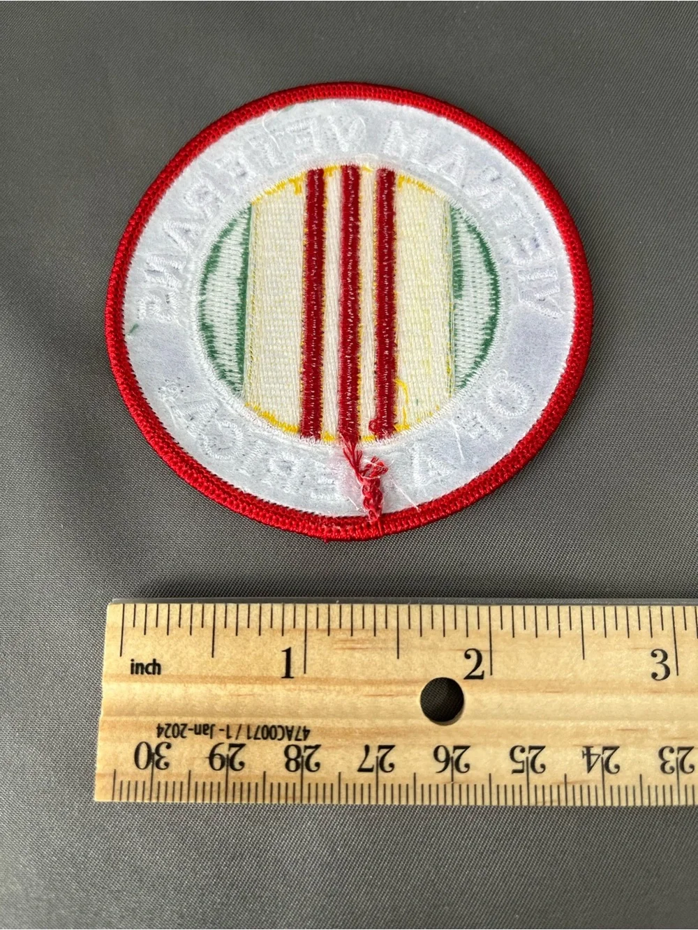 Vietnam Veterans of America Round Embroidered Patch - Red/Blue/Yellow